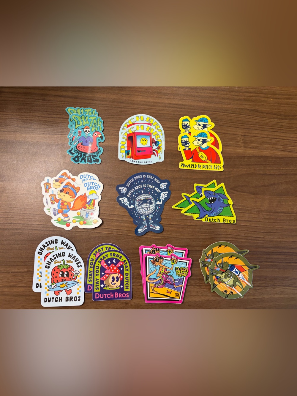 Dutch Bros Set of 20 Stickers